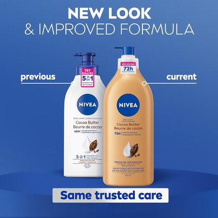 Nivea - 72H Intense Moisture Body Lotion, Cocoa Butter | 625 mL