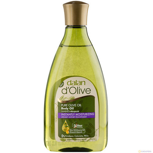 Dalan d'Olive - Huile d'olive pure - Huile corporelle d'olive hydratante instantanément - avec huile d'olive et huile de sésame | 250 ml