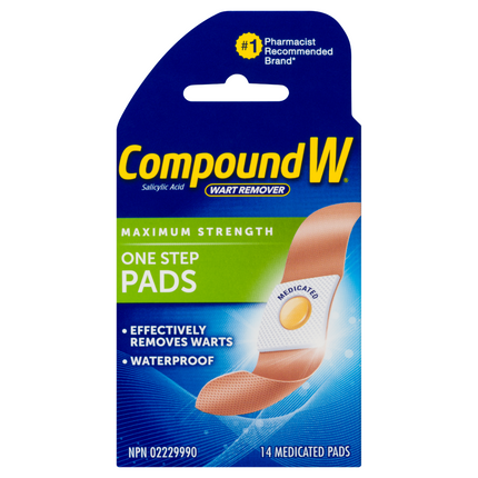 Compound W - Maximum Strength One Step Pads | 14 Medicated Pads