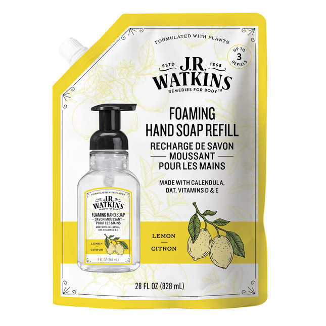 J.R. Watkins - Foaming Hand Soap Refill - Lemon | 828 mL