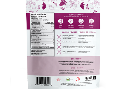 Organic Traditions - Lucuma Powder | 200 g