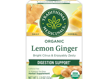 Traditional Medicinals - Organic Lemon Ginger | 16 bags