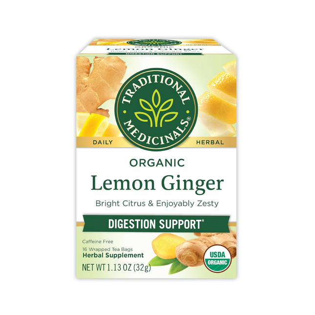 Traditional Medicinals - Organic Lemon Ginger | 16 bags