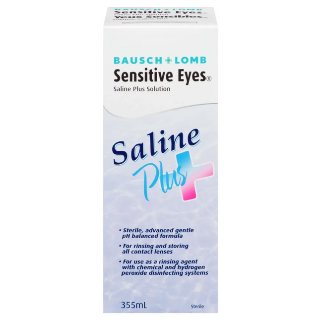 Bausch + Lomb - Sensitive Eyes Saline Plus Solution | 355 ml