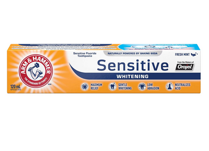 Arm & Hammer - Sensitive Whitening Fluoride Toothpaste - Fresh Mint | 120 ml