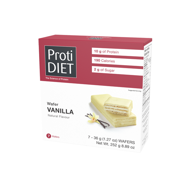 ProtiDiet - Gaufrette protéinée à la vanille | 7x36g