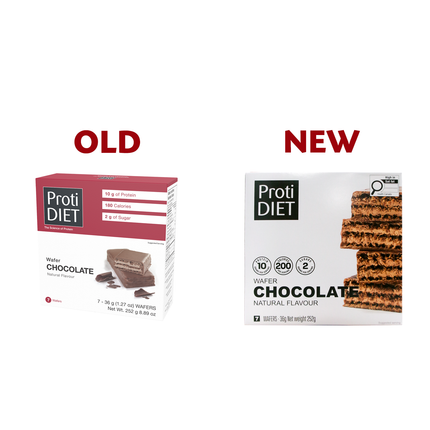 ProtiDiet - Gaufrette Chocolat Saveur Naturelle | 7 x 36 g