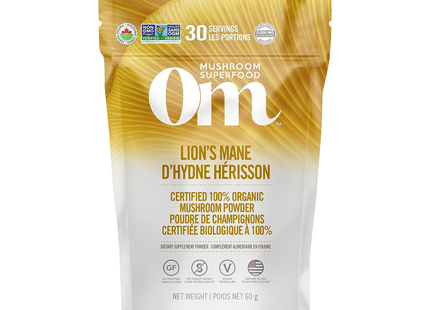 OM Mushroom - Lion's Mane Mushroom Powder | 60 g
