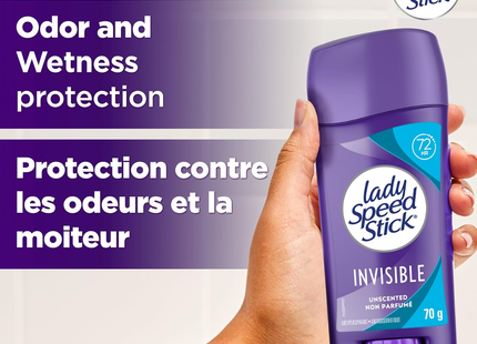 Lady Speed Stick - Antitranspirant invisible, sans parfum | 70 g