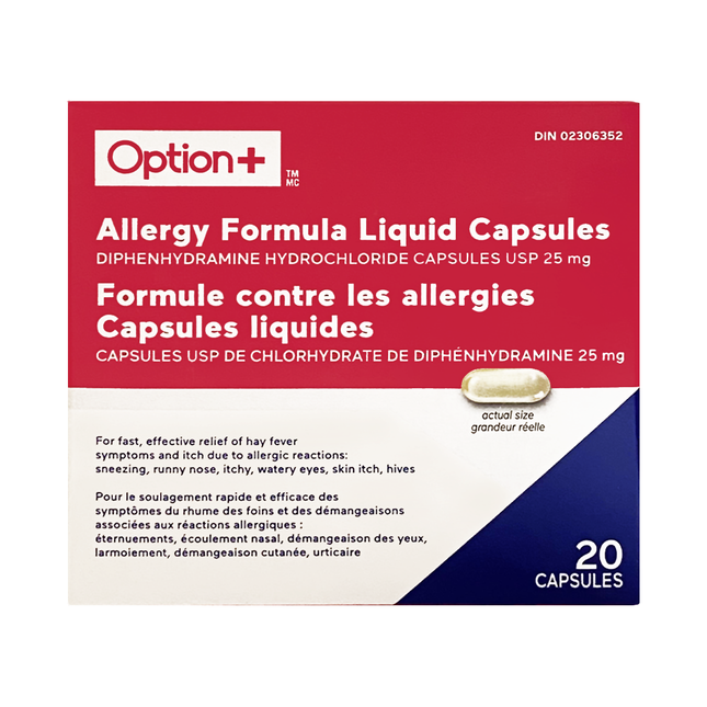 Capsules liquides Formule Allergie Option+ | 20 Gélules