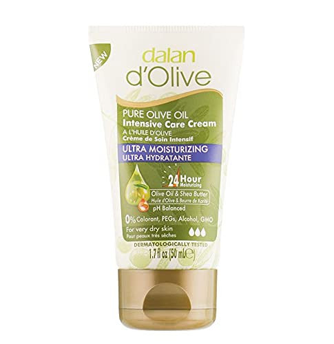 Dalan d'Olive - Huile d'Olive Pure - Crème de Soin Intensif - à l'Huile d'Olive &amp; Beurre de Karité | 50 ml
