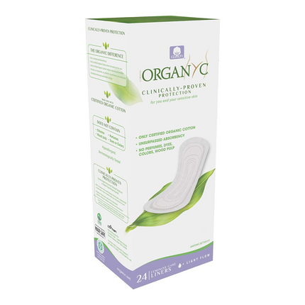 Organyc - Protège-slips certifiés biologiques - Light Flow | 24 doublures