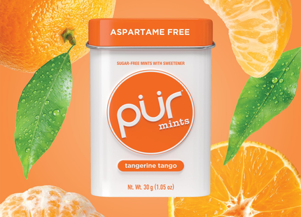 PUR  - Mints , Aspartame Free Tangerine Tango | 30 g