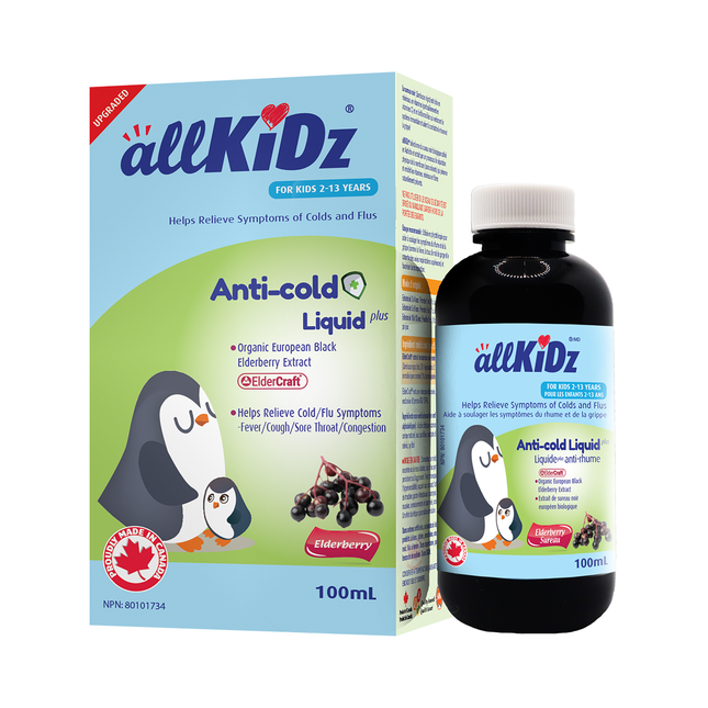 Allkidz - Anti-Cold Elderberry Liquid Plus | 100 mL