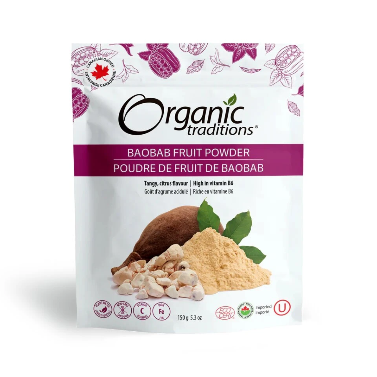 Organic Traditions - Baobab Fruit Powder | 150 g – White Cross E-Store