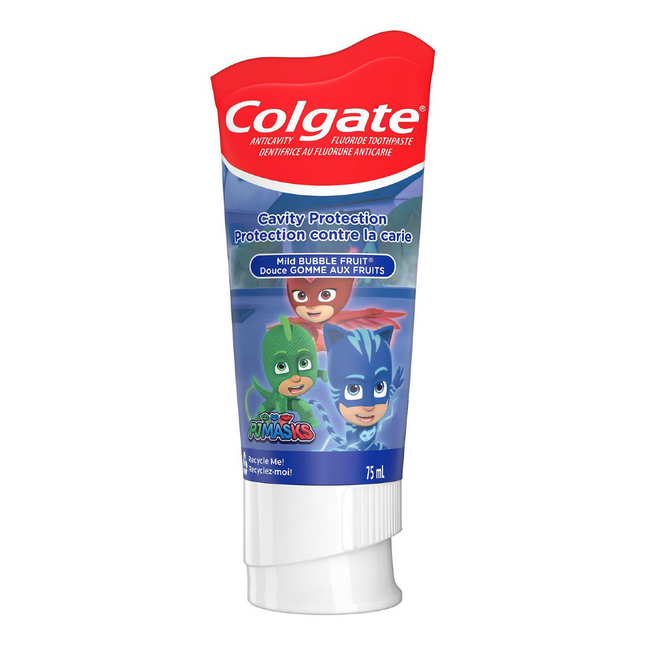 Colgate - Enfants - Dentifrice anti-carie au fluor - Personnages assortis | 75 ml