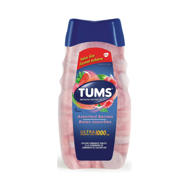 Tums Ultra Strength 1000mg - Baies assorties | 160 unités