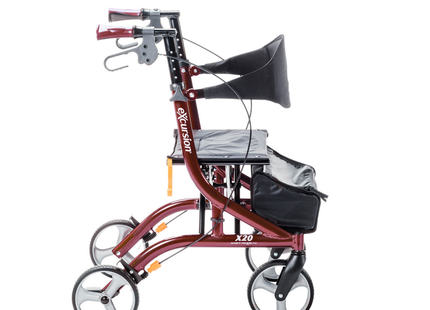 Déambulateur pliant latéral léger Airgo eXcursion X20 de Drive