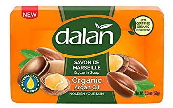 Dalan - Savon De Marseille - Barre de Savon Glycérine - à l'Huile d'Argan Bio | 150g