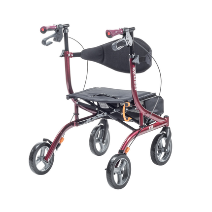 Drive - Airgo eXcursion X18 Lightweight Side-fold Rollator Hemi Height, Cranberry