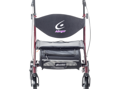 Drive - Airgo eXcursion X18 Lightweight Side-fold Rollator Hemi Height, Cranberry
