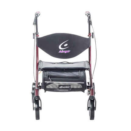 Drive - Airgo eXcursion X18 Lightweight Side-fold Rollator Hemi Height, Cranberry