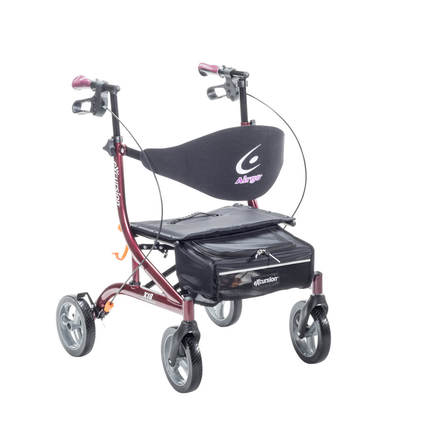 Drive - Airgo eXcursion X18 Lightweight Side-fold Rollator Hemi Height, Cranberry