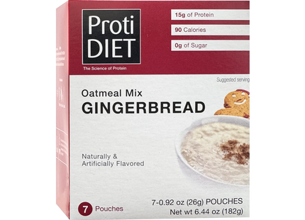 ProtiDiet - Gingerbread Oatmeal Mix | 7 x 26 g