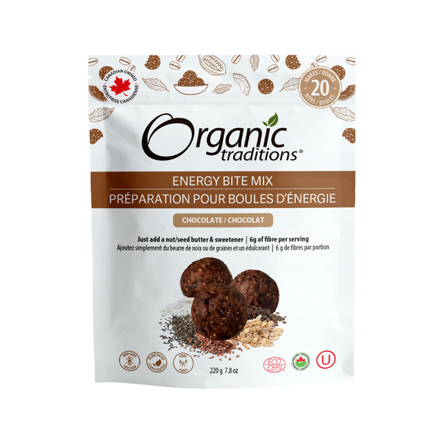 Organic Traditions - Energy Bites, Chocolate | 220 g