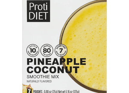 ProtiDiet - Pineapple Coconut Smoothie Mix | 7 x 25 g