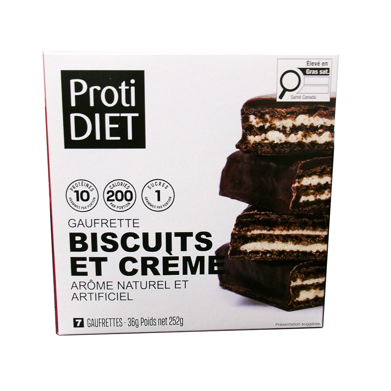 ProtiDiet - Protein Cookies and Cream Wafers | 7 x 36 g – White Cross E ...