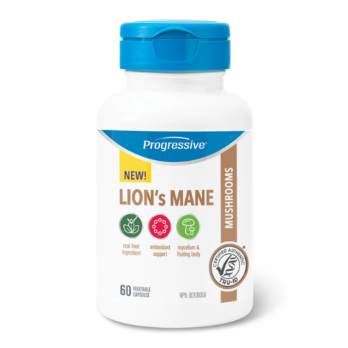Progressive - Lion's Mane - Mushroom Supplement | 60 Vegetable Capsules*