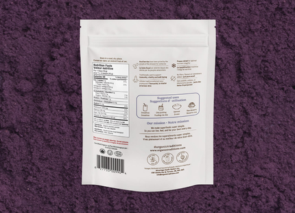 Organic Traditions - Poudre de baies d'açaï, séchée à froid | 100 g