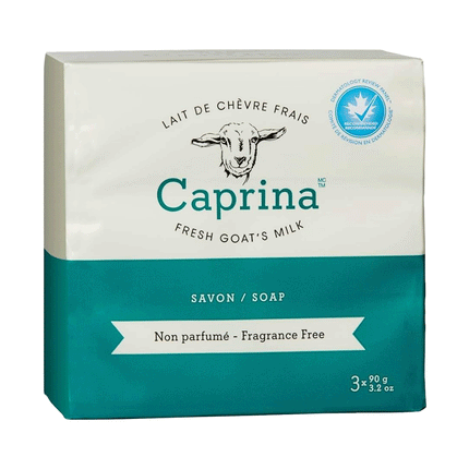 Caprina - Fresh Goat's Milk Soap - Fragrance Free | 3 Bars