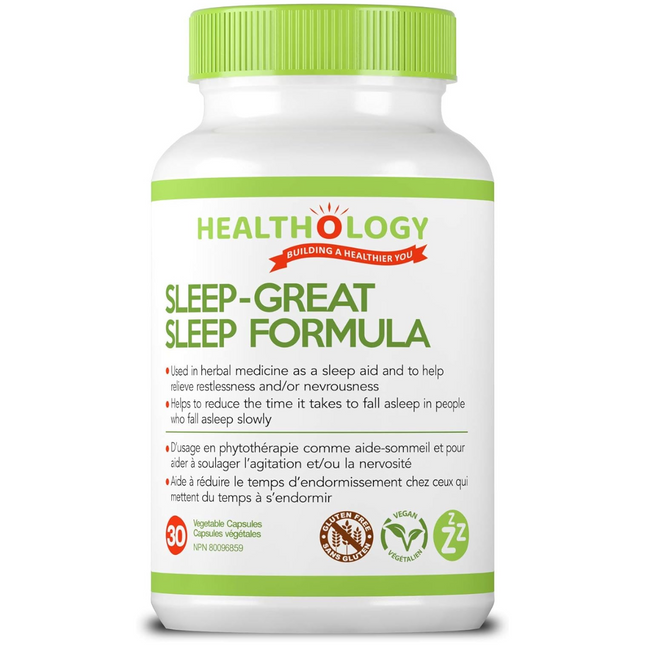 Healthology - Sleep-Great Sleep Formula | 30 Vegetable Capsules*