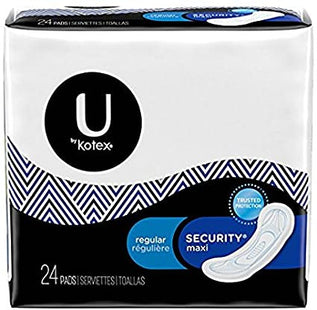 U by Kotex Security Maxi Pads - Régulier | 24 tampons