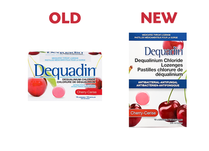 Dequadin - Antibacterial Dequalinium Chloride Throat Lozenges, Cherry | 16 Lozenges