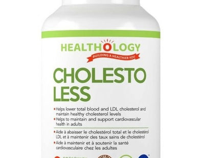 Healthology - Cholestoless - Maintains & Supports Cardiovascular Health in Adults | 60 Soft gel Capsules*