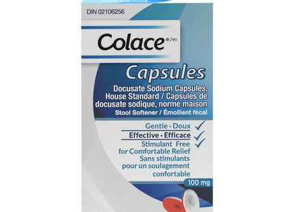 Colace - Stool Softener 100 mg | 60 Capsules
