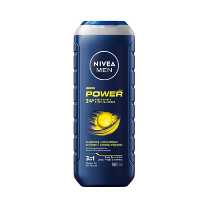 Nivea - Men's 3-in-1 Power Shower Gel with Citrus Complex | 500 mL