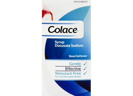 Colace - Sirop adoucissant les selles docusate de sodium - 20 mg/5 mL | 250 ml