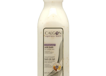 Calgon - Ageless Bath Nourishing Milk Bath with Vitamin E, Collagen & Pearl Powder | 786 ml