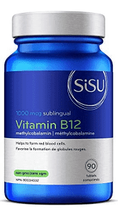 Sisu - Vitamin B12 Methylcobalamin - 1000 mcg | 90 Sublingual Tablets*