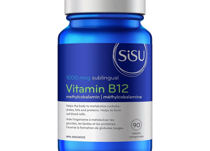 SISU - Vitamin B12 Methylcobalamin 1000 mcg | 90 Tablets