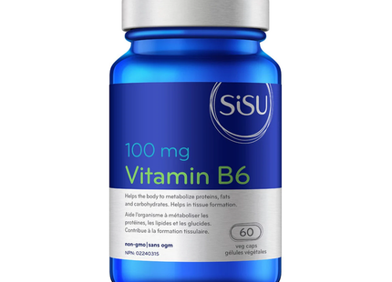 SISU - Vitamin B6 100 MG | 60 Veg Vaps