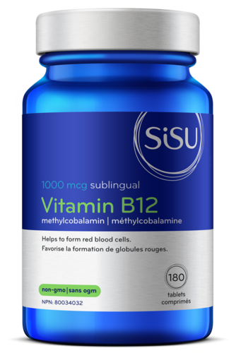 Sisu - Vitamin B12 Methylcobalamin - 1000 mcg | 180 Sublingual Tablets*