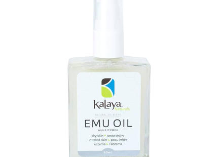 Kalaya Naturals - Huile d'émeu pour peaux sèches, irritées et eczéma | 60 ml