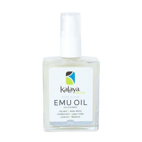 Huile d'émeu Kalaya Naturals pour peau sèche, irritée et eczéma | 60 ml