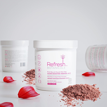 Refresh Botanicals - Glow Boosting Magical Mask - Pink Rose & French Pink Clay | 150 mL