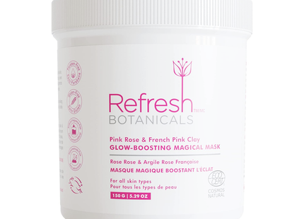 Refresh Botanicals - Glow Boosting Magical Mask - Pink Rose & French Pink Clay | 150 mL
